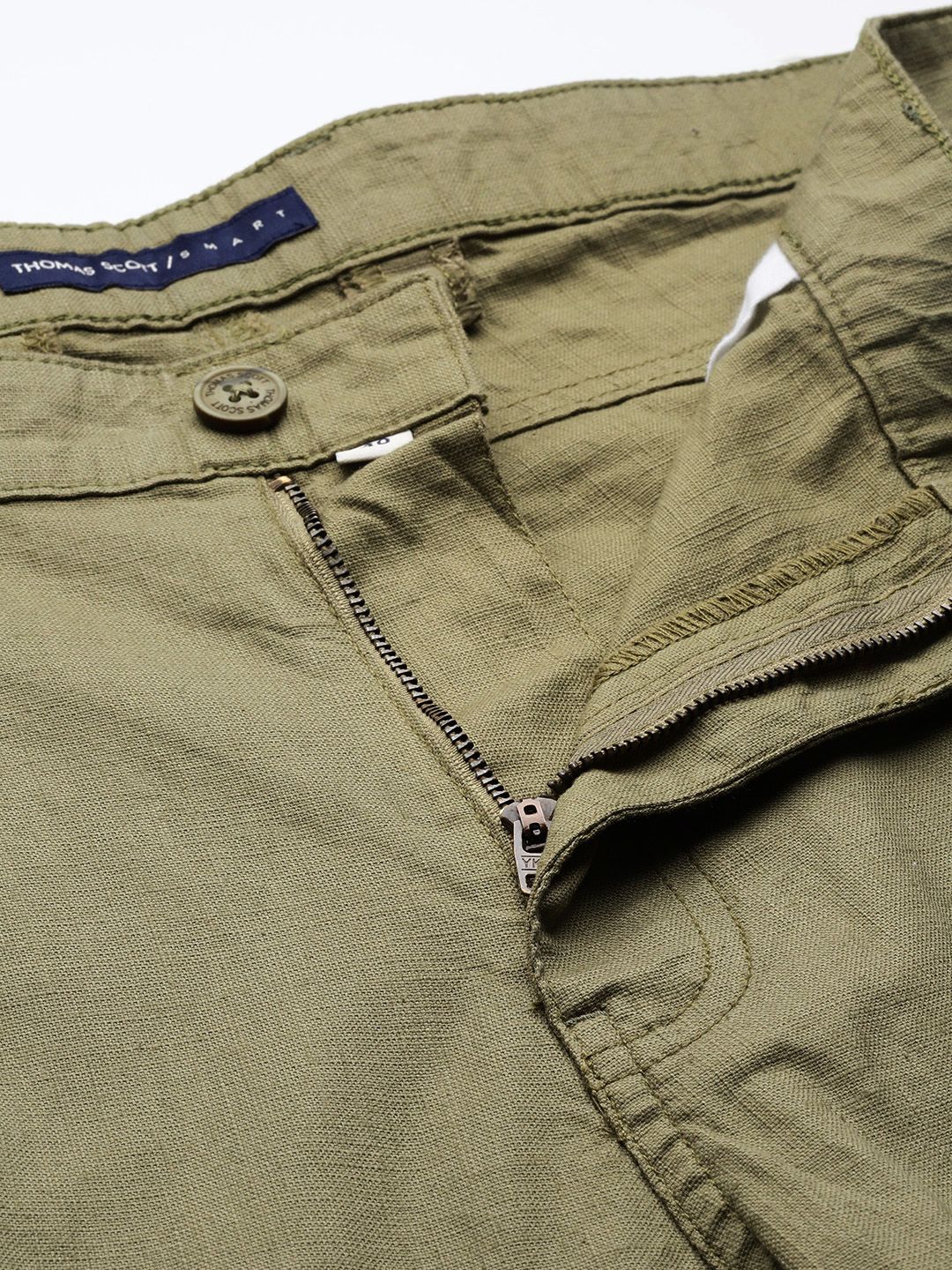 Thomas Scott Men Plus Size Straight Fit Easy Wash Chinos Trousers