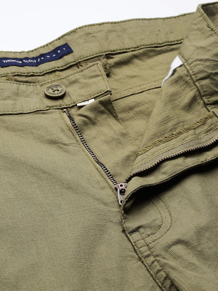 Thomas Scott Men Plus Size Straight Fit Easy Wash Chinos Trousers