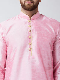 Sojanya (Sejak 1958), Mens Pink Dupion Silk SAHAJA Kurta Panjang