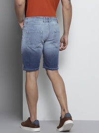 The Indian Garage Co Men Blue Slim Fit Denim Shorts