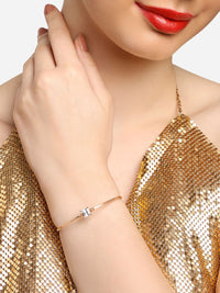 Set Mutiara Zaveri 2 Gelang Kada Bersalut Emas Cubic Zirconia Bersalut Emas
