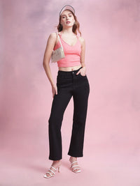 DressBerry Women Mid-Rise Straight Fit Stretchable Jeans