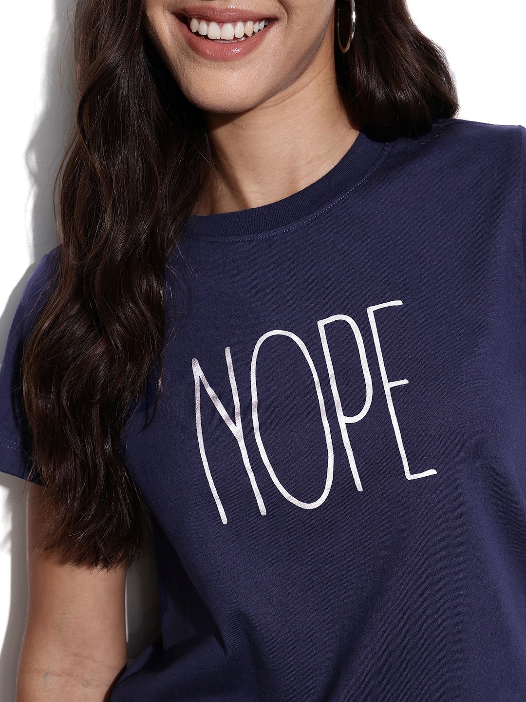 DressBerry Stay Quirky Round Neck Graphic T-shirt
