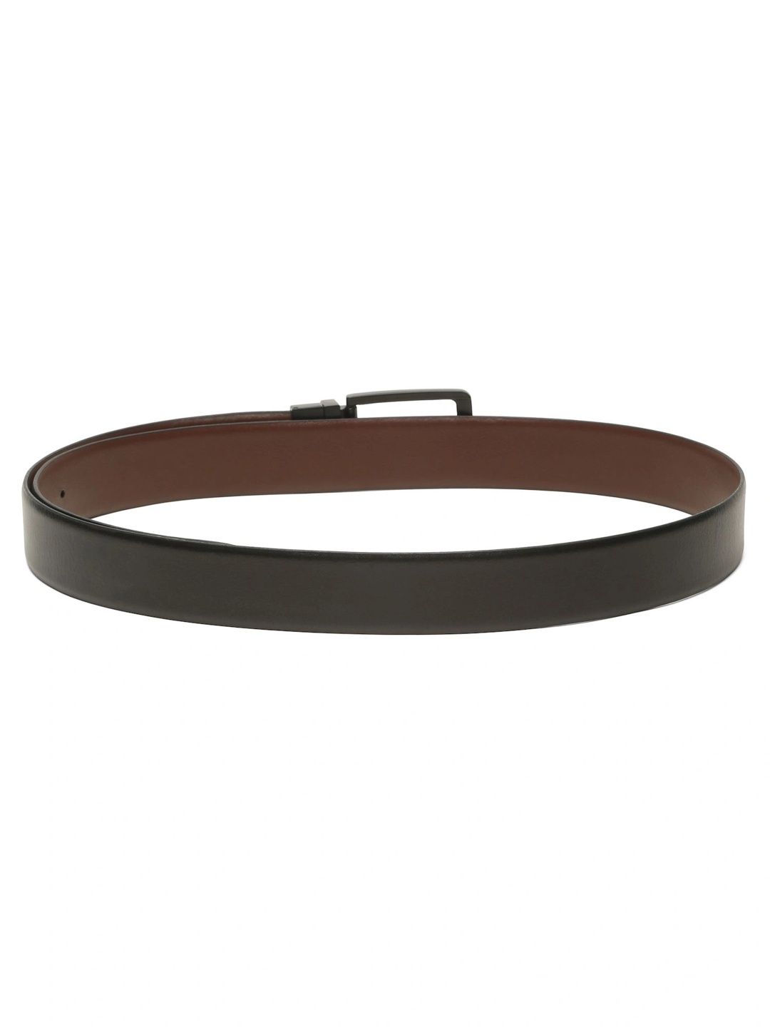 Teakwood Leathers Men Textured Leather Reversible Belt