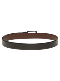 Teakwood Leathers Men Textured Leather Reversible Belt