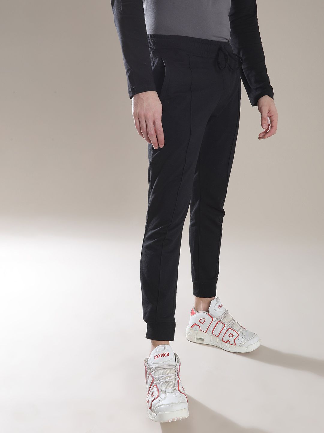 The Indian Garage Co Men Black Solid Slim Fit Jogger