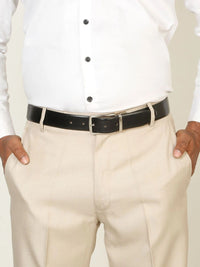 Teakwood Leathers Men Leather Reversible Formal Belt