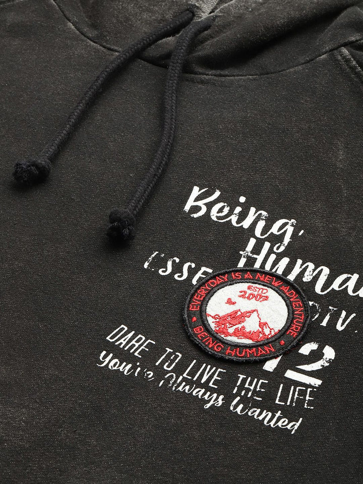 Being Human Hooded Printed Sweatshirt