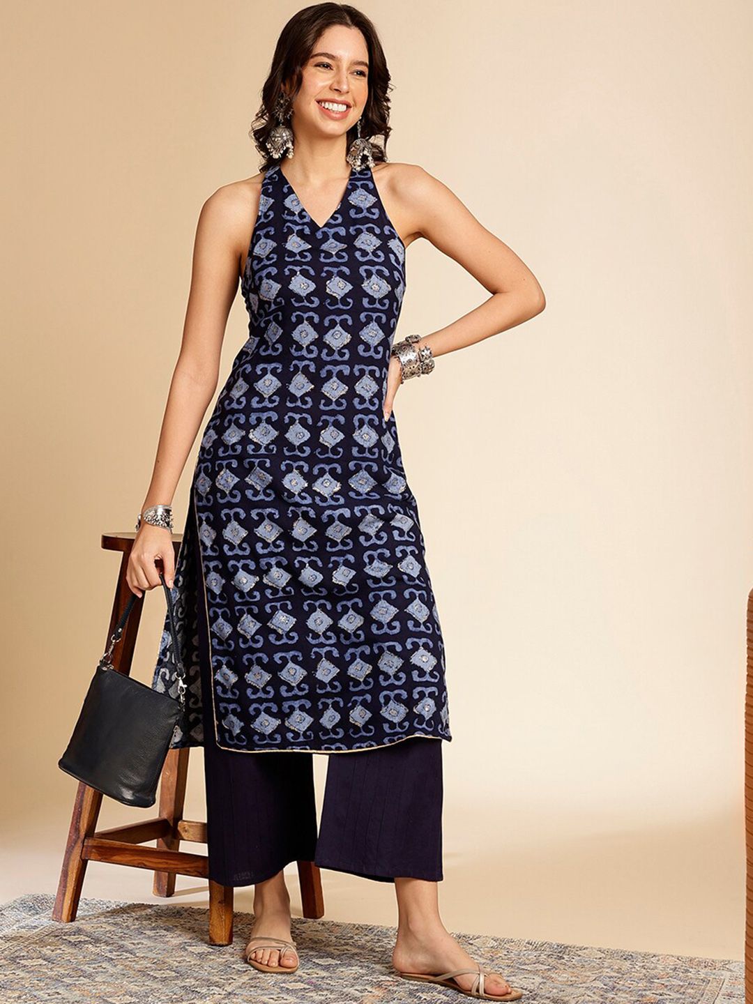 Anouk geometric dicetak kurta