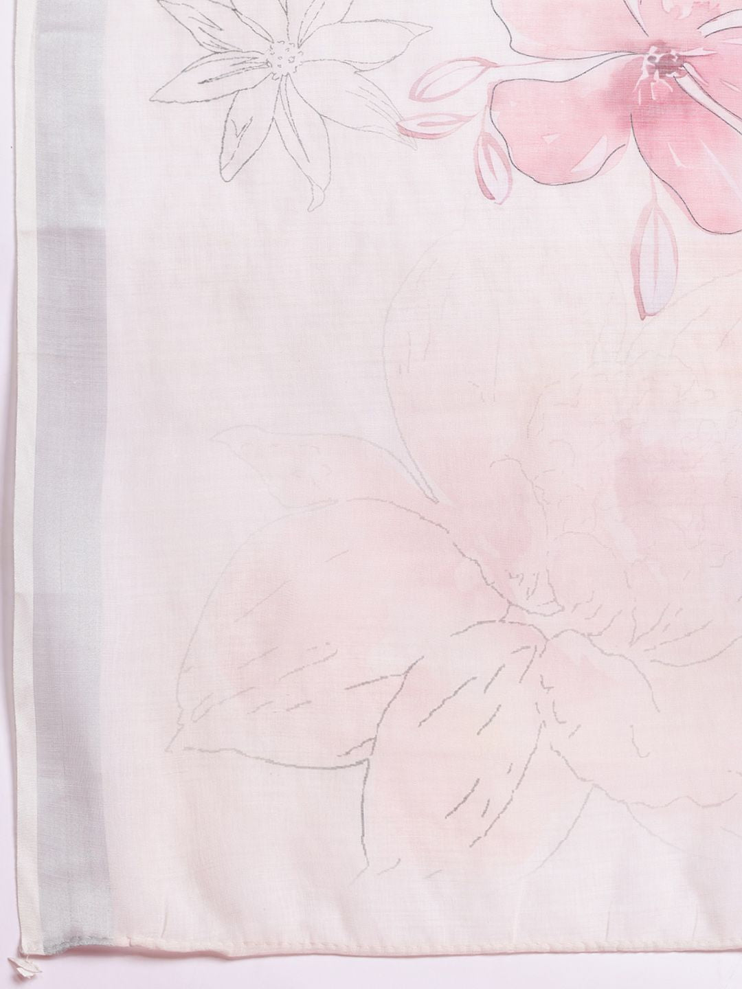 Indo Era Floral Embroidered & Embellished Pure Cotton Kurta with Trousers & Dupatta