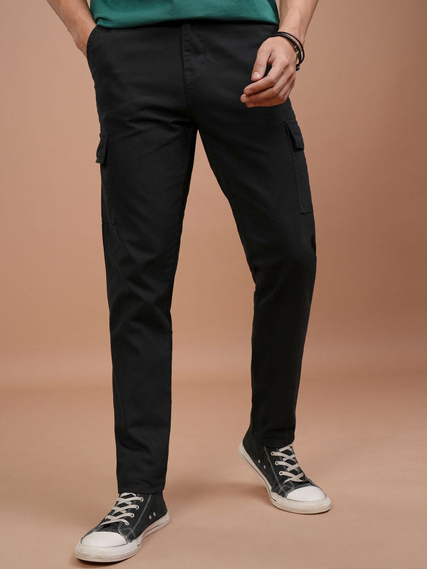 Lelaki Highlander Tapered sesuai dengan seluar kargo kapas pertengahan