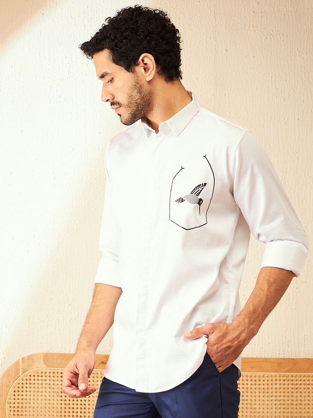 DENNISON Smart Printed Casual Shirt