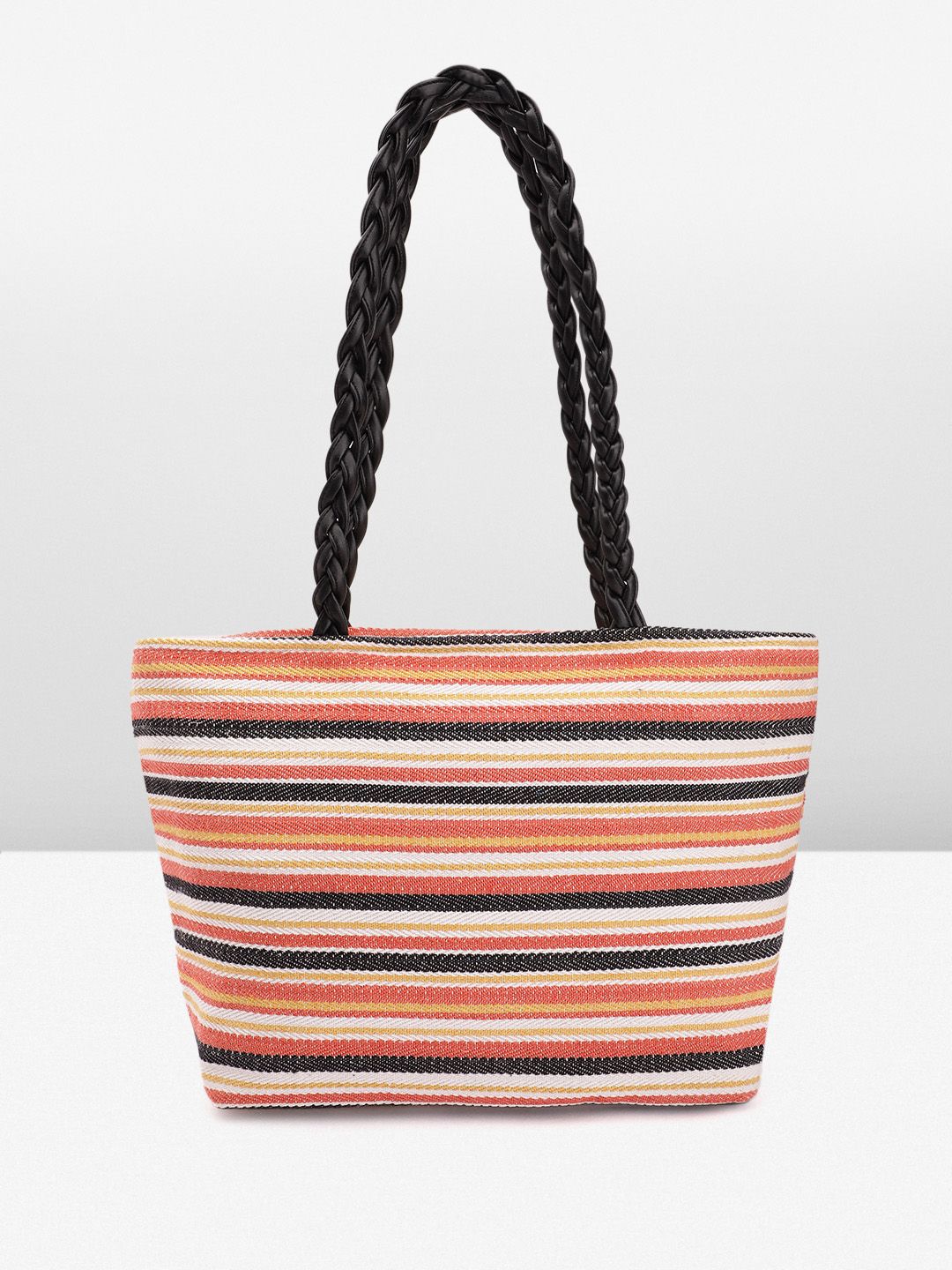 Anouk Self-Striped Structured Shoulder Bag