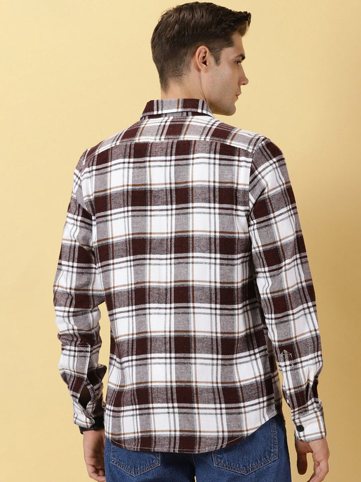 Thomas Scott Standard Slim Fit Tartan Checked Casual Shirt