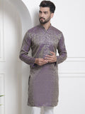 SOJANYA Ethnic Motifs Woven Design Mandarin Collar Jacquard Kurta