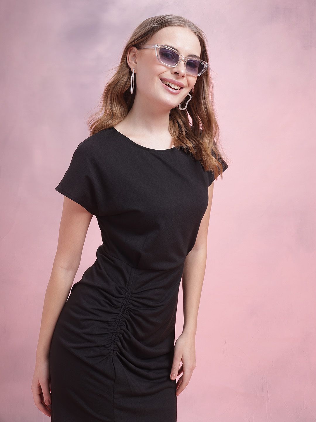 DressBerry Ruched Sheath Dress