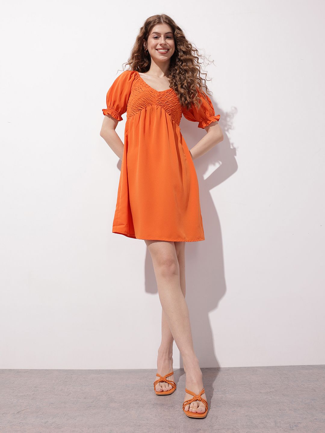 DressBerry Weekend Chic Smocked Empire Dress