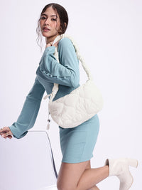 DressBerry Structured Quilted Shoulder Bag