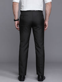 Raymond Men Checked Slim Fit Formal Trousers
