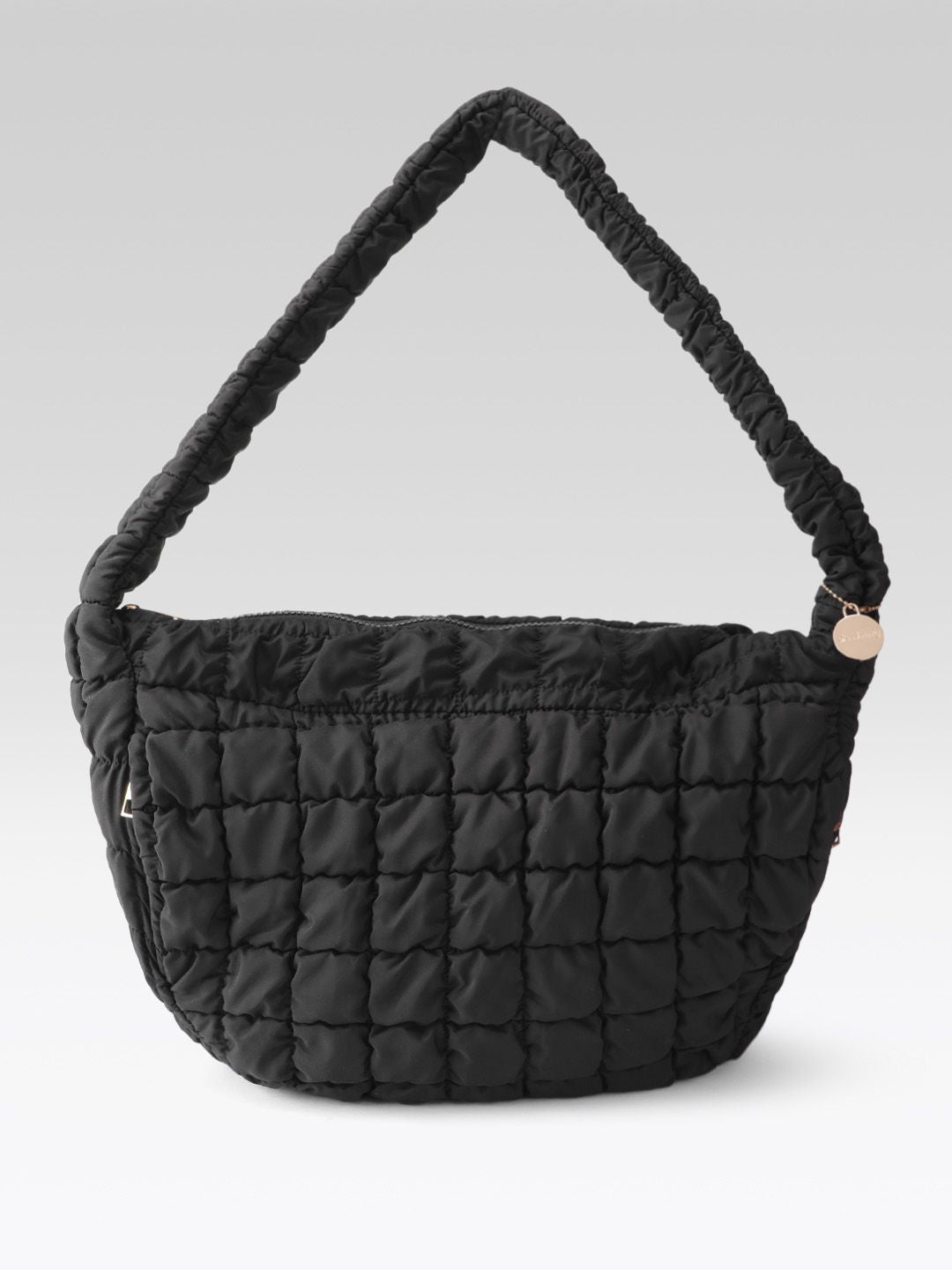 DressBerry Structured Shoulder Bag with Quilted Detail