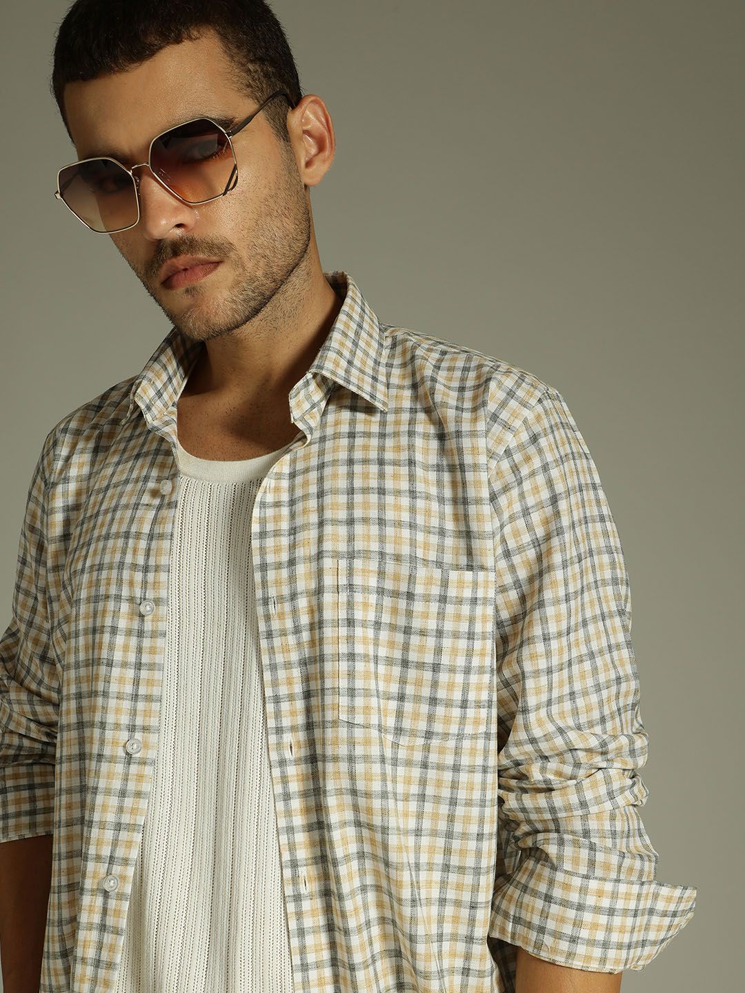 Oversized Checkered Shirt