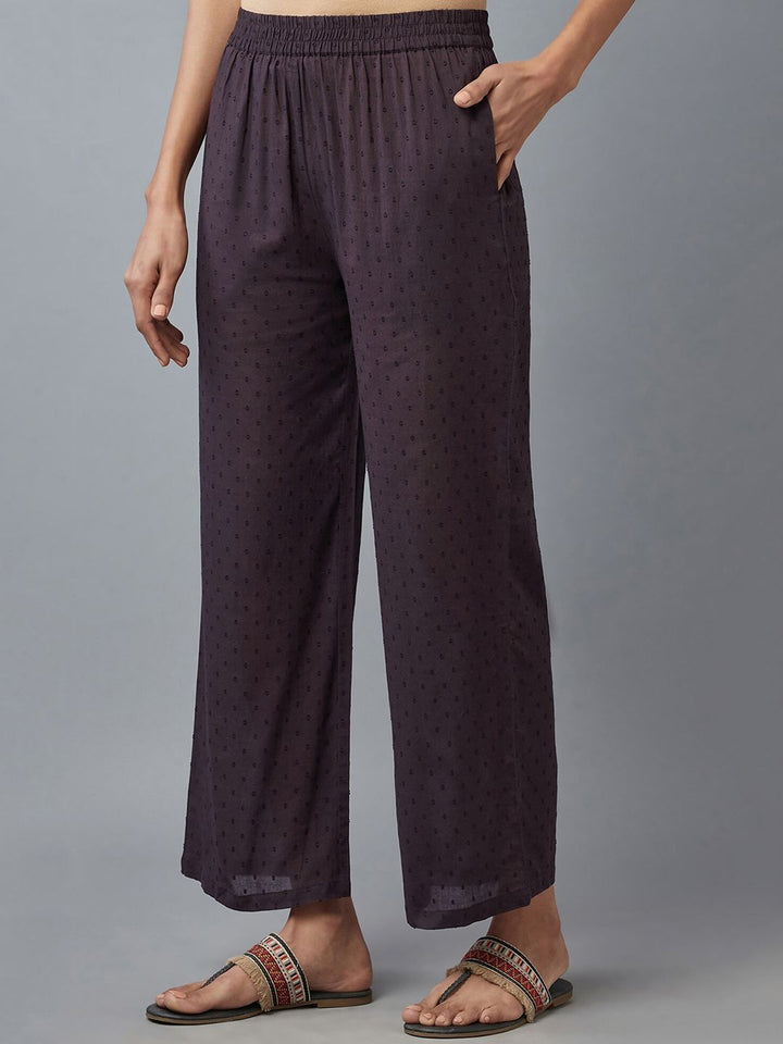 W Brown Wide Leg Palazzos