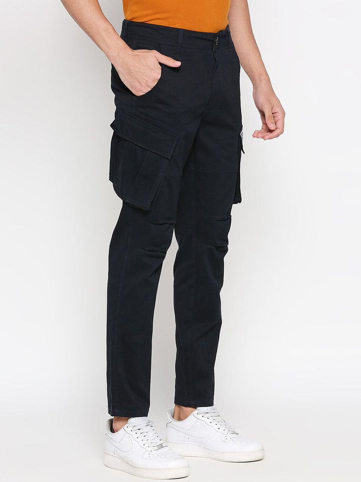Being Human Men Slim Fit Mid-Rise Plain Cargos