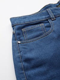 DressBerry Women High-Rise Stretchable Slouchy Fit Jeans with Detachable Chain