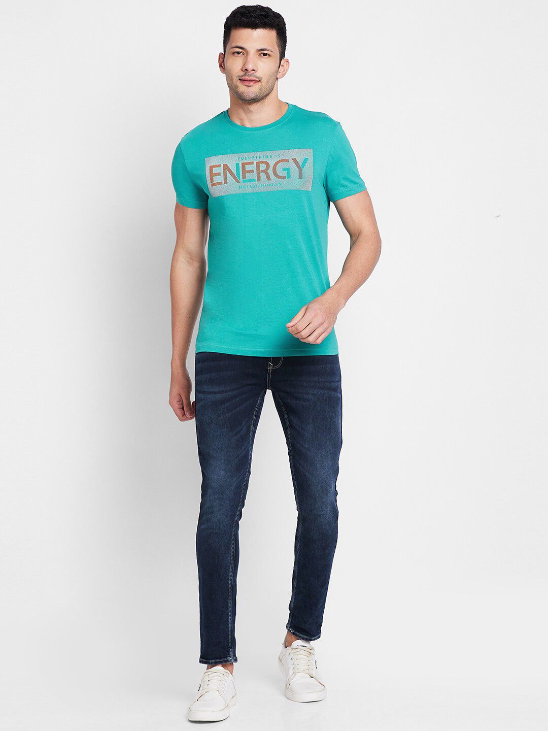 Being Human Typography Printed Casual T-shirt