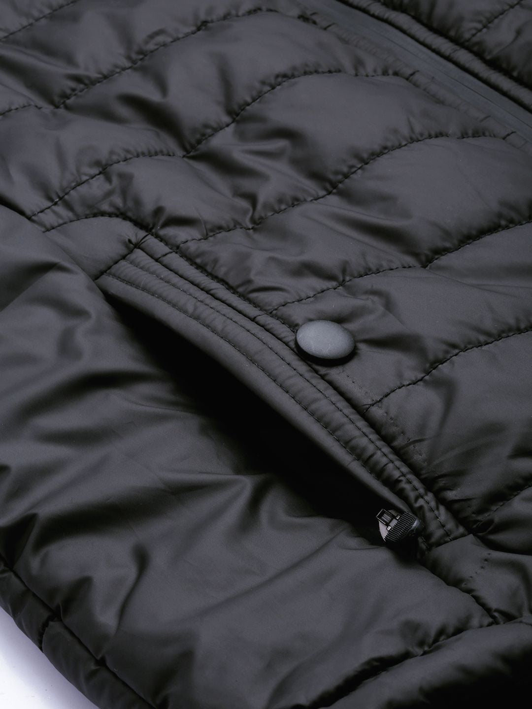 The Indian Garage Co Men Zip-Front Puffer Jacket with Detachable Hood