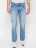 SPYKAR Men Blue Relaxed Fit Heavy Fade Pure Cotton Jeans