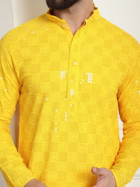SOJANYA Kurta Kapas Tulen Bersulam Labuci Mandarin Dengan Churidar