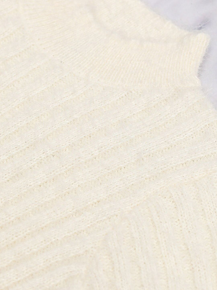 Tokyo Talkies Ribbed Acrylic Pullover