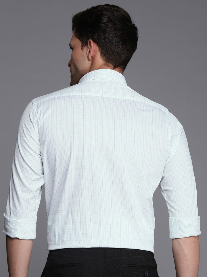 Raymond Slim Fit Checked Pure Cotton Formal Shirt