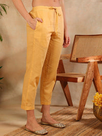 KALINI Floral Printed Regular Thread Work Straight Kurta with Trousers & Dupatta