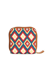 TEAL BY CHUMBAK Geometric Printed Foldover Clutch