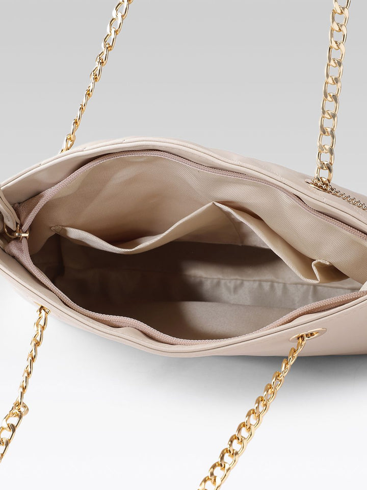 DressBerry Structured Quilted Shoulder Bag