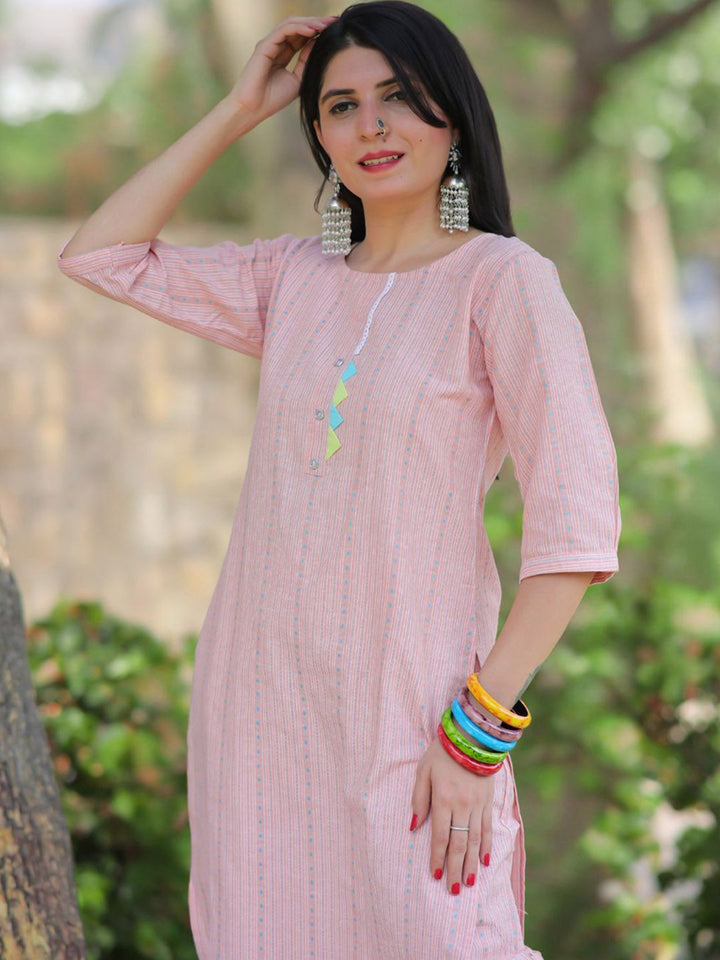 KALINI Women Striped Kurta with Trouser