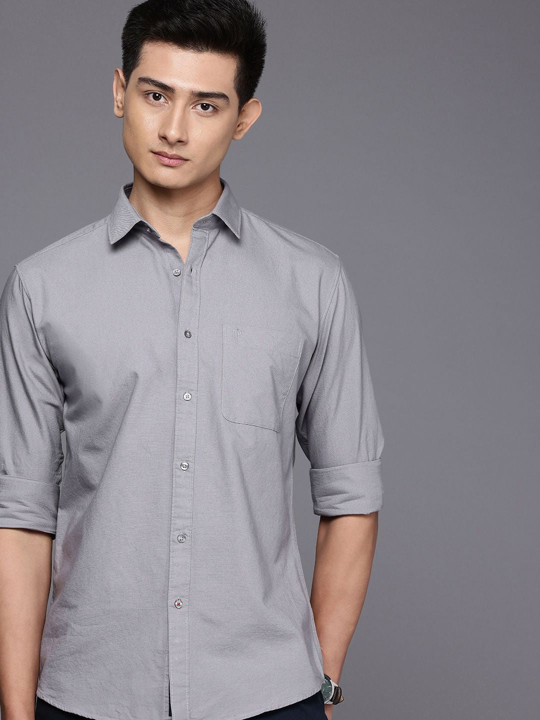 Raymond Pure Cotton Slim Fit Casual Shirt