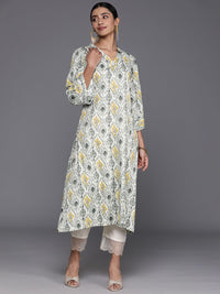 Varanga Women Abstract Printed Flared Sleeves Kurta
