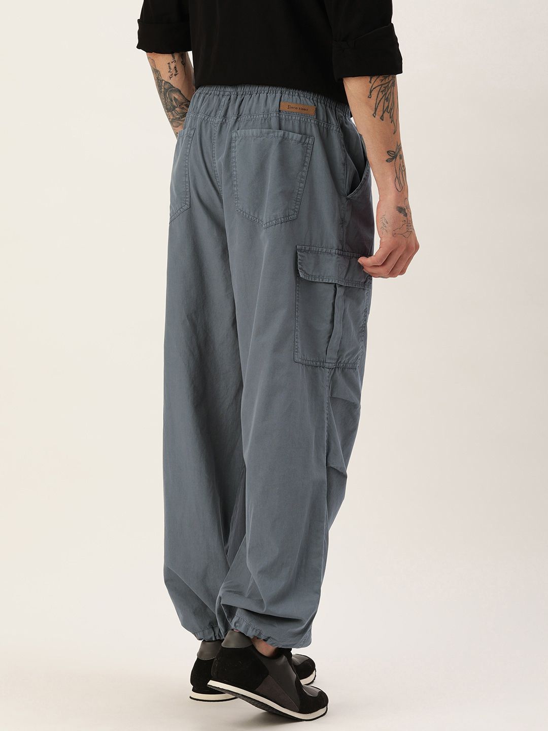 Bene Kleed Parachute Fit Pure Cotton Cargo Trousers