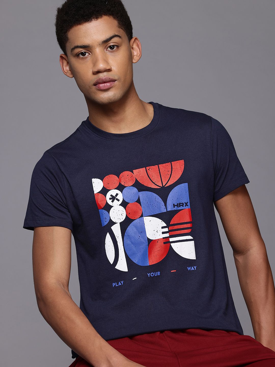 HRX by Hrithik Roshan Men Printed Lifestyle T-shirt