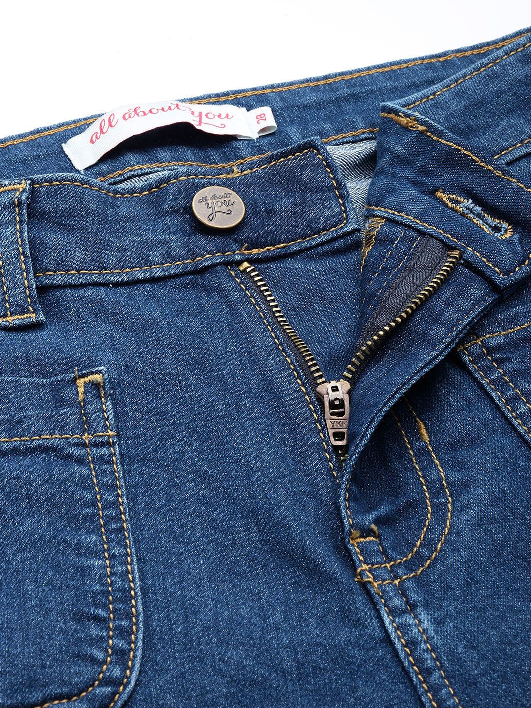 all about you Women Slim Bootcut High-Rise Stretchable Jeans
