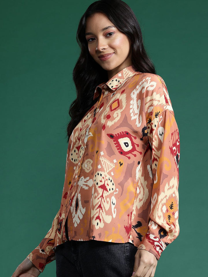 DressBerry Ethnic Motif Printed Casual Shirt
