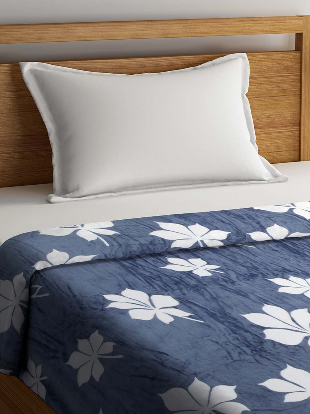 Cortina Grey Ethnic Motifs AC Room 250 GSM Single Bed Blanket