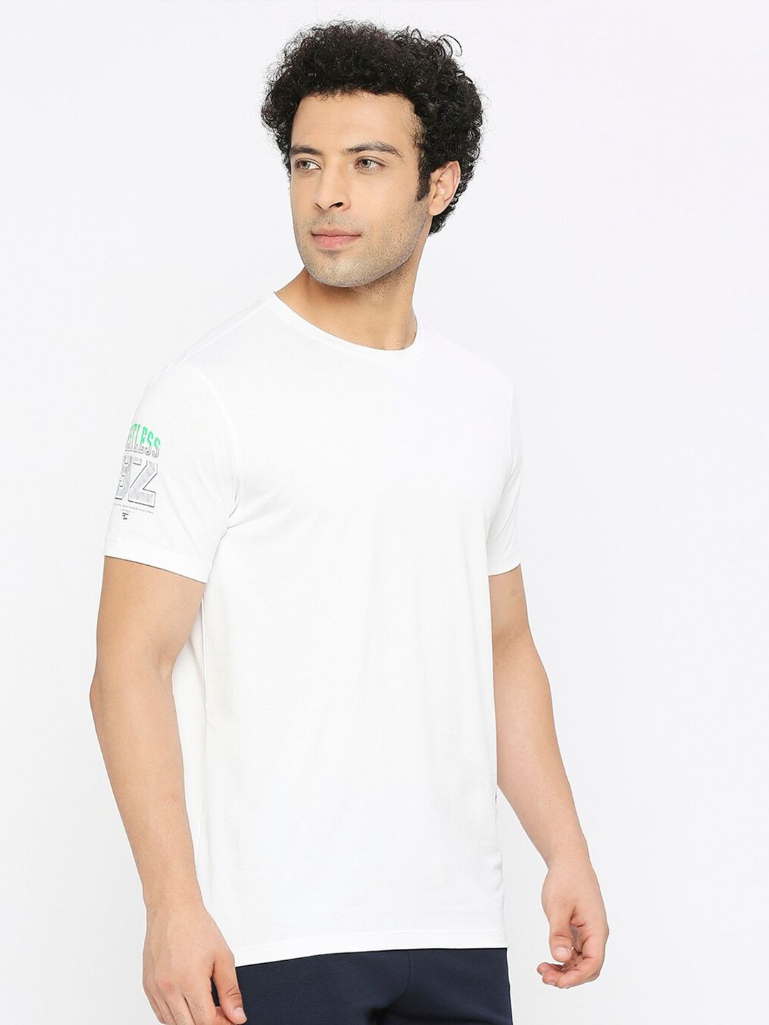 SPYKAR Round Neck Short Sleeves Cotton Casual T-Shirt