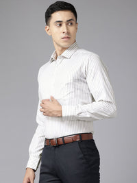 Park Avenue Slim Fit Striped Formal Shirt