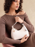 all about you Textured Structured Hobo Bag