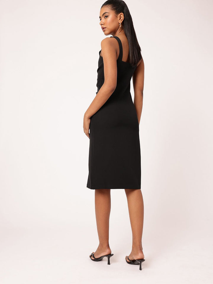 DressBerry Cut Out Magic Shoulder Straps Sheath Dress