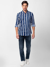 SPYKAR Men Slim Fit Multi Striped Casual Shirt
